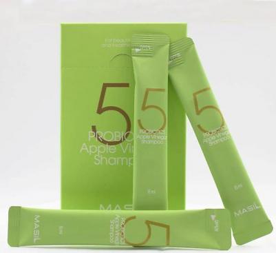 Шампунь от перхоти с яблочным уксусом. 5 Probiotics apple vinegar shampoo, 20*8 мл – фото 17