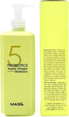 Шампунь против перхоти с яблочным уксусом 5 Probiotics Apple Vinergar Shampoo 500 мл – фото 18