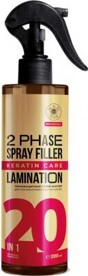 Несмываемый уход Несмываемый двухфазный спрей-филлер "ЭФФЕКТ ЛАМИНИРОВАНИЯ" 200