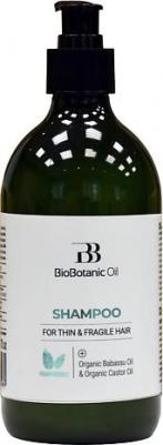 Шампунь Bio Botanic Oil для тонких и ломких волос с маслом бабассу, 500мл – фото 1