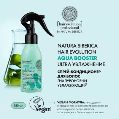 Спрей-кондиционер для волос увлажняющий Professional Hair Evolution Aqua Booster Ultra увлажнение гиалуроновый 120 мл – фото 10