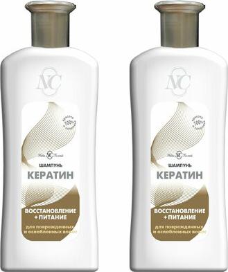 Шампунь Для всех типов волос Кератин 400мл – фото 2