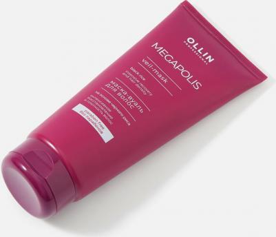 Маска-вуаль для восстановления волос Megapolis черный рис 200 мл – фото 3