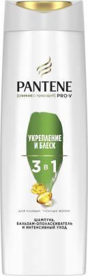 Шампунь, "Укрепление и Блеск", бальзам-ополаскиватель и интенсивный уход 3в1, 360 мл – фото 6