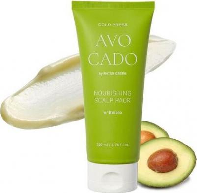 Маска питательная Cold press avocado nourishing scalp pack, 200 г, 200 мл, туба – фото 8