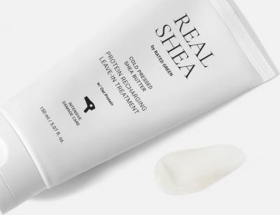 Восстанавливающий крем для волос с маслом ШИ cold pressed shea butter protein recharging leave-in treatment – фото 10