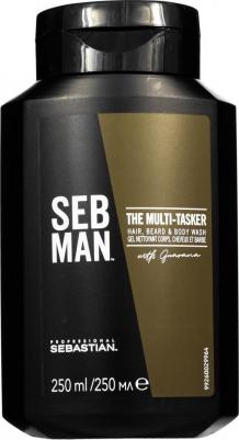 3 в 1 шампунь для ухода за волосами, бородой и телом 250 мл – фото 1