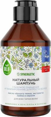 натуральный бессульфатный шампунь Глубокое очищение и тонизирование для роста волос, 250 мл – фото 5