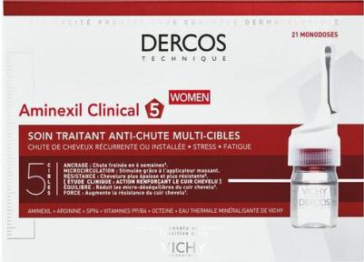 Dercos Aminexil Intensive5 Средство против выпадения волос для женщин ампулы 21 шт – фото 11