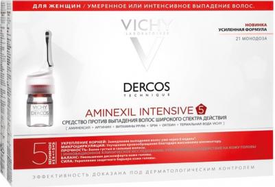 Dercos Aminexil Intensive5 Средство против выпадения волос для женщин ампулы 21 шт – фото 16