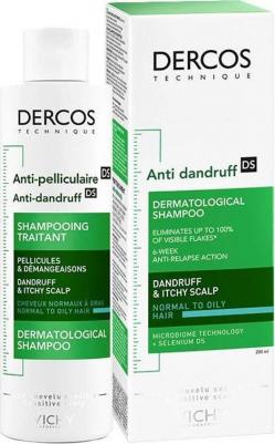 Dercos Интенсивный шампунь-уход против перхоти для нормальных и жирных волос 50мл – фото 13