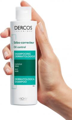 Dercos Шампунь-уход регулирующий для жирных волос 200 мл – фото 11