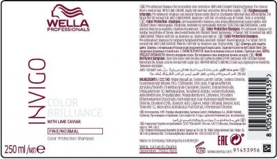 Invigo Color Brilliance Шампунь для защиты цвета окрашенных нормальных и тонких волос, 250 мл – фото 3