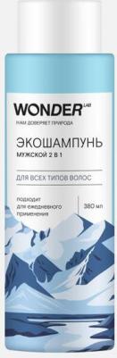 Шампунь для волос Экошампунь мужской 2 в 1 для всех типов волос 380