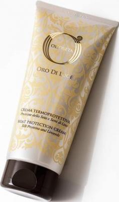 Крем термозащитный с протеинами шелка и семенем льна / OLIOSETA ORO DI LUCE Heat protection cream 200 мл – фото 2
