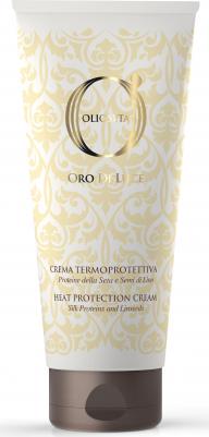 Крем термозащитный с протеинами шелка и семенем льна / OLIOSETA ORO DI LUCE Heat protection cream 200 мл – фото 4