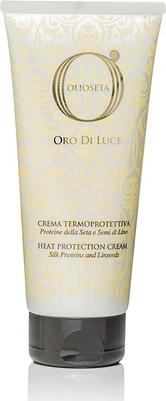 Крем термозащитный с протеинами шелка и семенем льна / OLIOSETA ORO DI LUCE Heat protection cream 200 мл