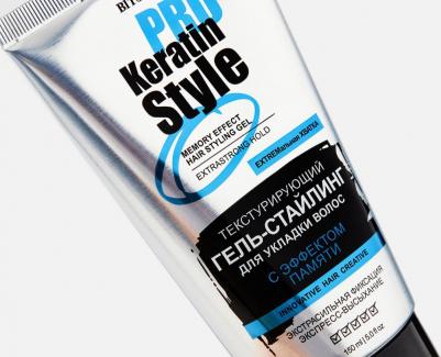 Гель для волос Гель-стайлинг с эффеком памяти для укладки волос экстрасильная фиксация – фото 8