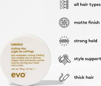 Глина для укладки волос Cassius Styling Clay — придает текстуру и сохраняет укладку надолго – фото 1