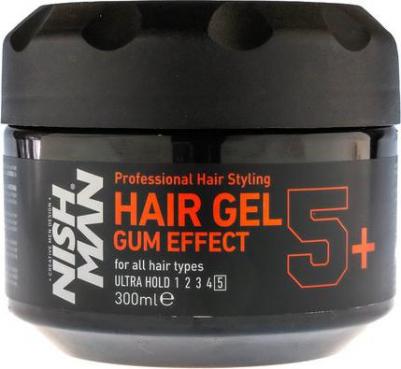 Укладка и стайлинг Гель для укладки волос HAIR GEL 5+ Gum Effect Ultra Hold 300 – фото 1