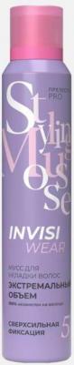 Невесомый мусс для волос "Invisiwear Экстремальный объём", ССФ, Равномерное сухое распыление, фиксация до 48 часов. 200 мл – фото 2