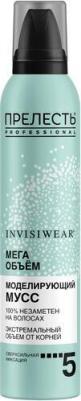 Невесомый мусс для волос "Invisiwear Экстремальный объём", ССФ, Равномерное сухое распыление, фиксация до 48 часов. 200 мл