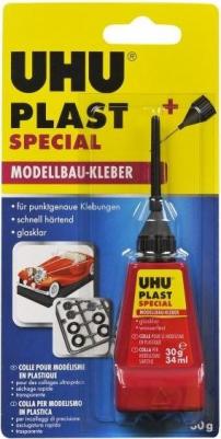 Клей для пластика Plast Special, 30 г, с иглой-дозатором, единичный блистер с европодвесом, 45880 – фото 2