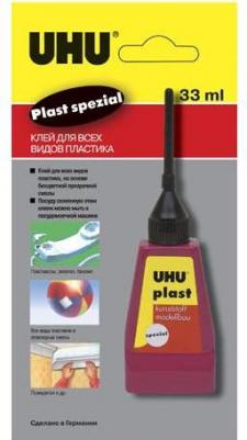 Клей для пластика Plast Special, 30 г, с иглой-дозатором, единичный блистер с европодвесом, 45880 – фото 3