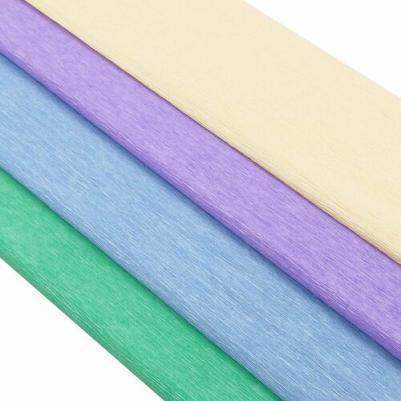 Бумага креповая 50*200 см, 35 гр/м2, 4 цвета Ассорти 3