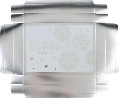 коробка для подарков Коробка подарочная Елочные шары (21х15х7 см) – фото 1