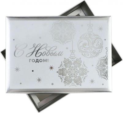 коробка для подарков Коробка подарочная Елочные шары (21х15х7 см) – фото 2