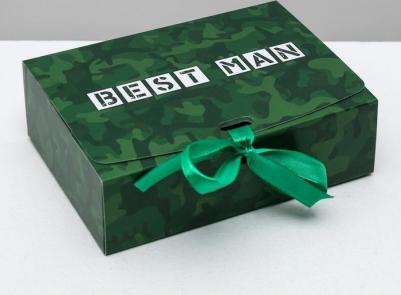 Коробка подарочная Best Man, 16,5 х12,5 х5 см