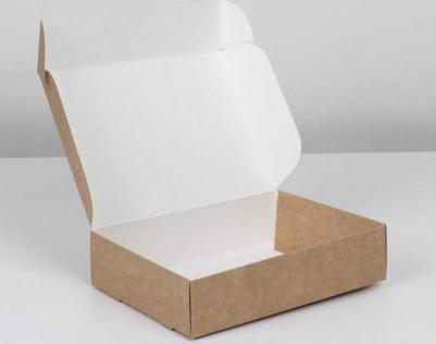 Коробка складная крафтовая 21 х 15 х 5 см – фото 4