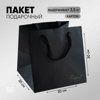 Пакет квадратный Present, 30 х 30 х 30 см
