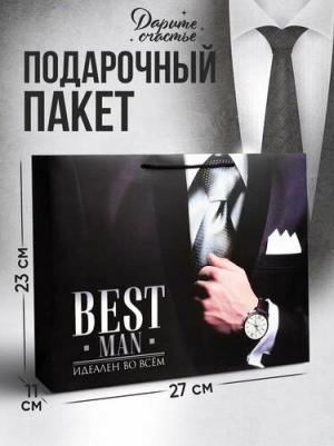 Пакет ламинированный горизонтальный Best Man, ML 27 x 23 x 8 см – фото 6