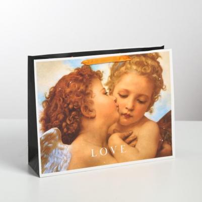 Пакет ламинированный горизонтальный Love, L 40 x 31 x 11,5 см – фото 1