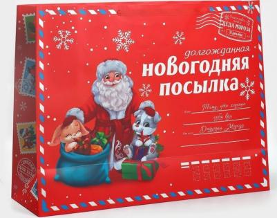 Пакет ламинированный горизонтальный ТероПром 7724331 "НГ посылка", XXL 46 х 61 х 20 см – фото 2