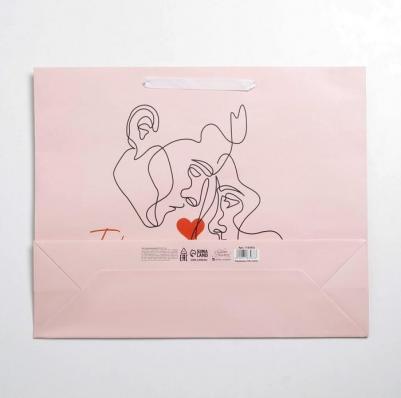 Пакет ламинированный "От всего сердца", L 40 x 31 x 11,5 см – фото 2