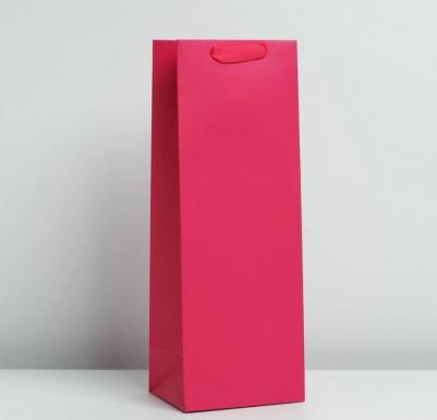 Пакет под бутылку "Фуксия", 13 X 36 X 10 см