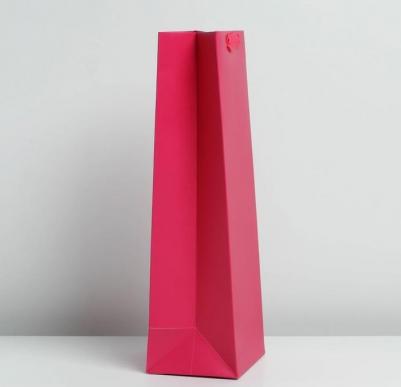 Пакет под бутылку "Фуксия", 13 X 36 X 10 см – фото 3