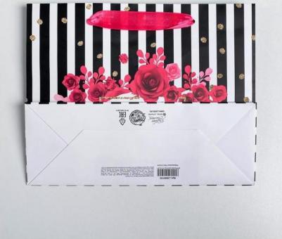 Пакет подарочный ламинированный Gifts, 22 x 17.5 x 8 см – фото 2