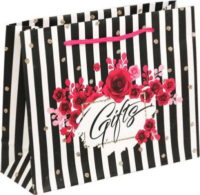Пакет подарочный ламинированный Gifts, 22 x 17.5 x 8 см – фото 5