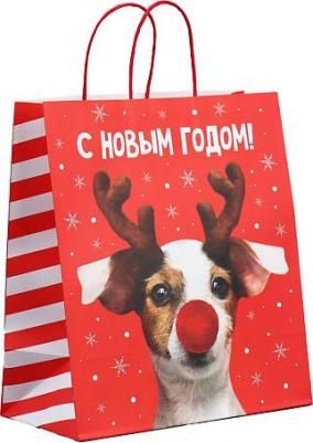 Пакет подарочный "Олень ты", 28 х 32 х 15 см, Новый год – фото 2
