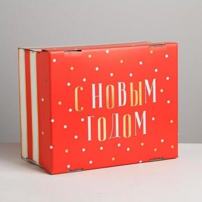 Складная коробка "Новогодний", 30 x 24.5 x 15 см – фото 8