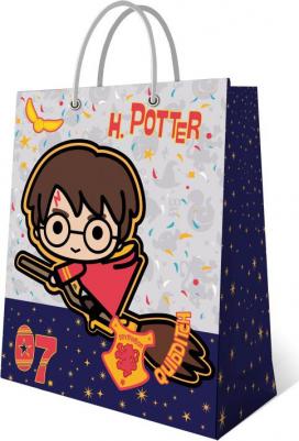 Пакет подарочный большой Harry Potter. белый с синим 335х406х155 мм чиби – фото 1