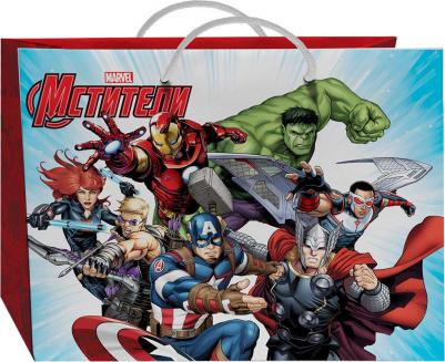 Пакет подарочный бумажный Avengers большой-1 400х300х140 мм