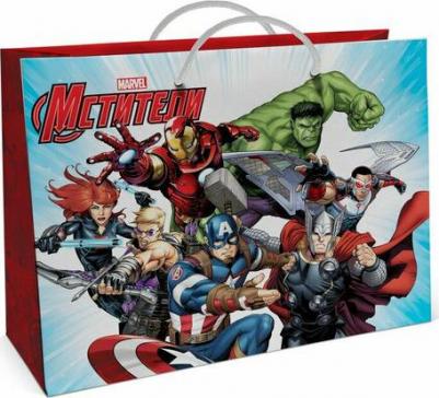 Пакет подарочный бумажный Avengers большой-1 400х300х140 мм – фото 1