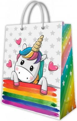 Пакет подарочный Единорог, большой 335х406х155 мм