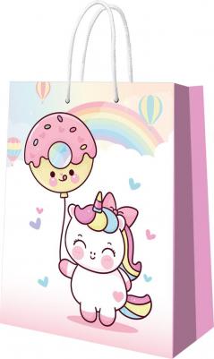 Пакет подарочный "Единорожки-1", 250 х 350 х 100 мм