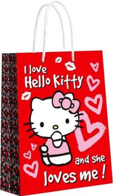 Пакет подарочный "Hello Kitty-1", 180 х 227 х 100 мм – фото 1